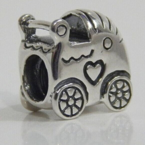 Authentic PANDORA Baby Carriage Sterling‎ Silver Charm 790346 - Picture 1 of 3